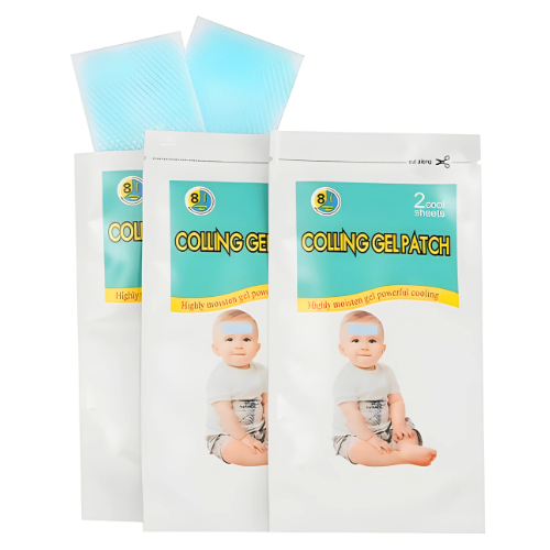 Parches De Gel Para Bajar La Fiebre y Aliviar Migrañas Pack x 6