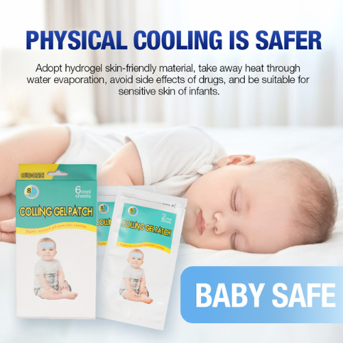 Parches De Gel Para Bajar La Fiebre y Aliviar Migrañas Pack x 6